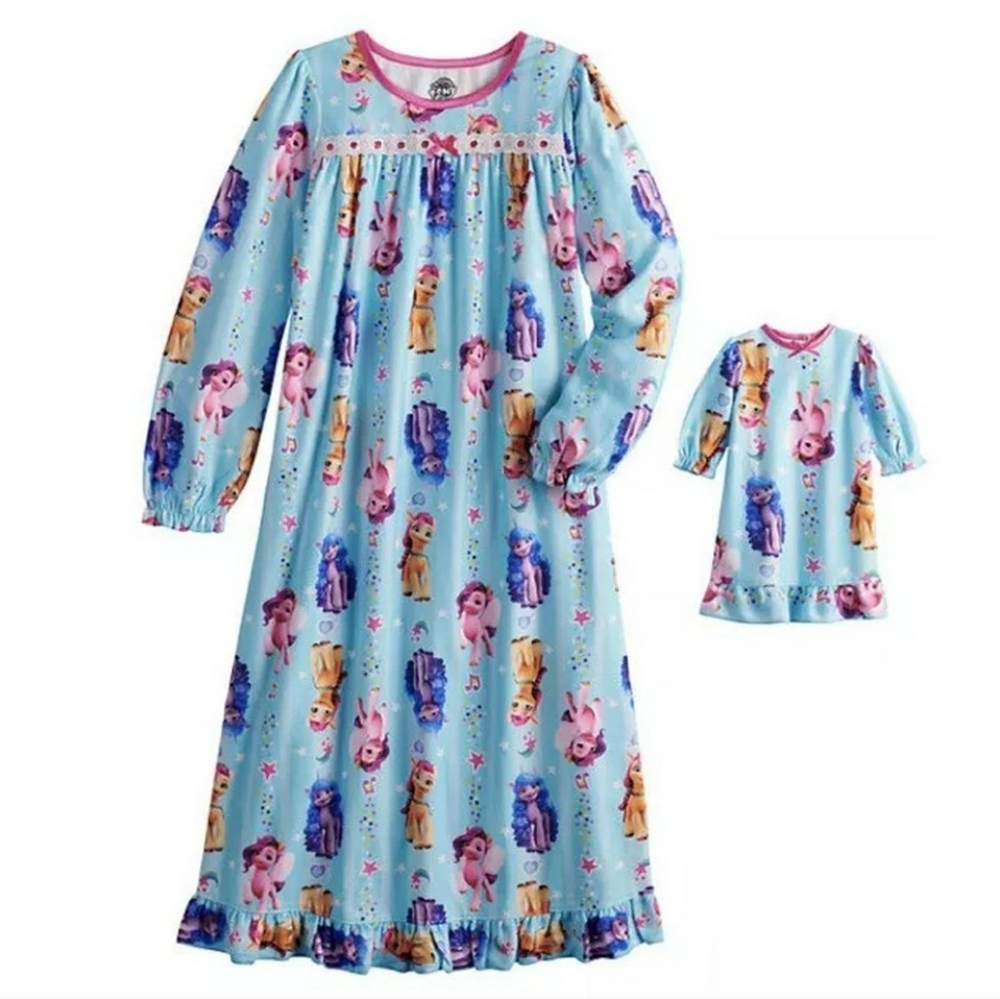 NEW My Little Pony Nightgown with Doll Gown - Picture 4 of 4